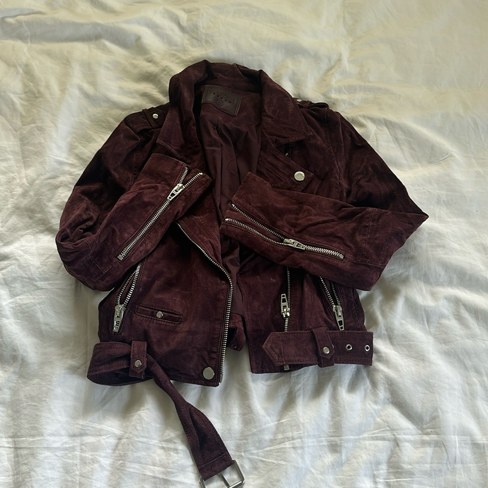 Blank nyc suede moto jacket
